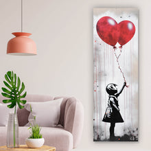 Lade das Bild in den Galerie-Viewer, Acrylglasbild Banksy Ballon Girl Modern Art Panorama Hoch