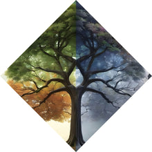 Lade das Bild in den Galerie-Viewer, Poster Baum 4 Jahreszeiten Raute