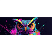 Lade das Bild in den Galerie-Viewer, Acrylglasbild Beeindruckende abstrakte Eule Explosion Panorama