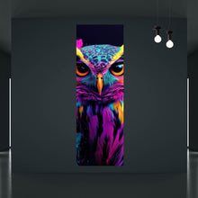 Lade das Bild in den Galerie-Viewer, Acrylglasbild Beeindruckende abstrakte Eule Explosion Panorama Hoch