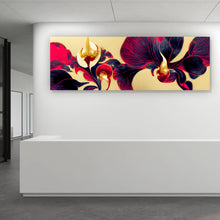 Lade das Bild in den Galerie-Viewer, Acrylglasbild Beeindruckende florale Orchidee Panorama