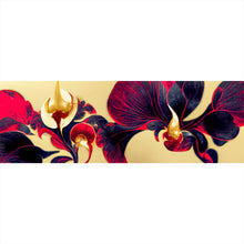 Lade das Bild in den Galerie-Viewer, Spannrahmenbild Beeindruckende florale Orchidee Panorama