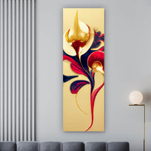 Lade das Bild in den Galerie-Viewer, Acrylglasbild Beeindruckende florale Orchidee Panorama Hoch