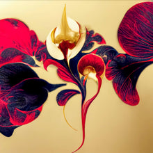 Lade das Bild in den Galerie-Viewer, Leinwandbild Beeindruckende florale Orchidee Quadrat