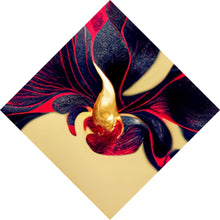 Lade das Bild in den Galerie-Viewer, Leinwandbild Beeindruckende florale Orchidee Raute