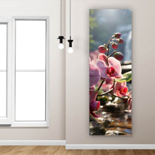 Lade das Bild in den Galerie-Viewer, Leinwandbild Beeindruckende Orchideen im Naturparadies Panorama Hoch