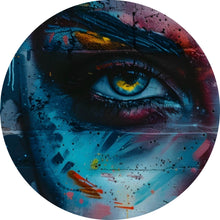 Lade das Bild in den Galerie-Viewer, Aluminiumbild Beeindruckendes Gesichtsgraffiti Kreis