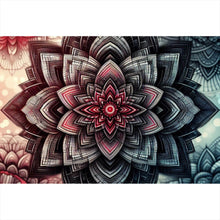 Lade das Bild in den Galerie-Viewer, Leinwandbild Beeindruckendes Mandala Muster Querformat