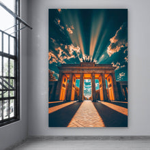 Lade das Bild in den Galerie-Viewer, Acrylglasbild Beeindruckendes Wahrzeichen im Sonnenlicht Hochformat