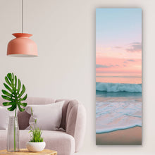 Lade das Bild in den Galerie-Viewer, Leinwandbild Beruhigendes Meer am Strand Panorama Hoch