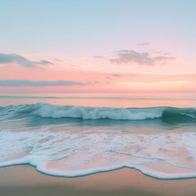Lade das Bild in den Galerie-Viewer, Acrylglasbild Beruhigendes Meer am Strand Quadrat