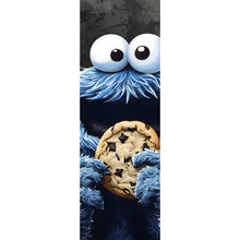 Lade das Bild in den Galerie-Viewer, Aluminiumbild Blaues Keksmonster Panorama Hoch