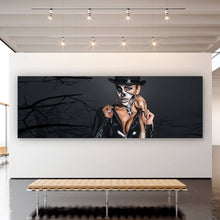 Lade das Bild in den Galerie-Viewer, Leinwandbild Blonde La Catrina Panorama