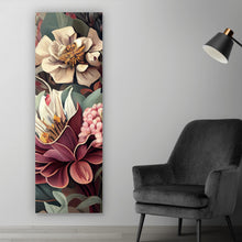Lade das Bild in den Galerie-Viewer, Poster Blumenkomposition in sanften Farbtönen Panorama Hoch