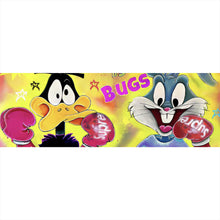 Lade das Bild in den Galerie-Viewer, Poster Boxende Comic Figuren Pop Art Panorama
