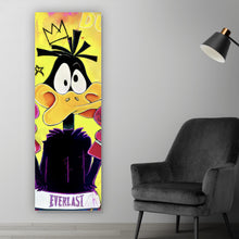 Lade das Bild in den Galerie-Viewer, Leinwandbild Boxende Comic Figuren Pop Art Panorama Hoch