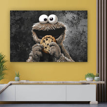 Lade das Bild in den Galerie-Viewer, Poster Braunes Keksmonster Querformat