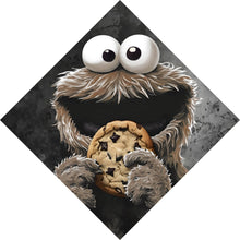 Lade das Bild in den Galerie-Viewer, Spannrahmenbild Braunes Keksmonster Raute