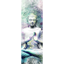 Lade das Bild in den Galerie-Viewer, Leinwandbild Buddhafigur im Pop Art Stil Panorama Hoch