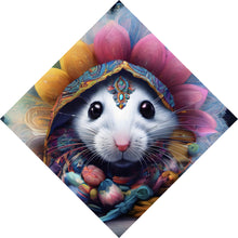 Lade das Bild in den Galerie-Viewer, Poster Bunt geschmücktes Mäuse Portrait Raute