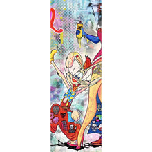 Lade das Bild in den Galerie-Viewer, Poster Bunte Collage mit Comicfiguren Roger Panorama Hoch