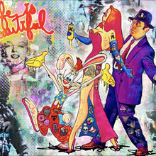 Lade das Bild in den Galerie-Viewer, Poster Bunte Collage mit Comicfiguren Roger Quadrat