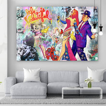 Lade das Bild in den Galerie-Viewer, Poster Bunte Collage mit Comicfiguren Roger Querformat