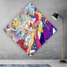 Lade das Bild in den Galerie-Viewer, Poster Bunte Collage mit Comicfiguren Roger Raute