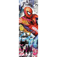 Lade das Bild in den Galerie-Viewer, Poster Bunte Collage mit Superhelden Pop Art Panorama Hoch