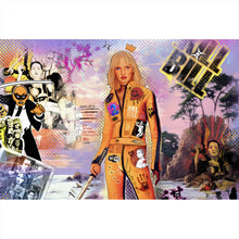 Lade das Bild in den Galerie-Viewer, Aluminiumbild Bunte Comic Collage Bill Pop Art Querformat