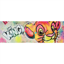 Lade das Bild in den Galerie-Viewer, Acrylglasbild King Simba Löwe Pop Art Panorama