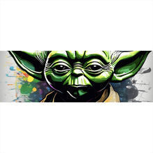 Lade das Bild in den Galerie-Viewer, Acrylglasbild Bunte Cyber Figur Digital Art Panorama