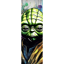 Lade das Bild in den Galerie-Viewer, Acrylglasbild Bunte Cyber Figur Digital Art Panorama Hoch