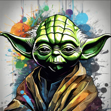 Lade das Bild in den Galerie-Viewer, Poster Bunte Cyber Figur Digital Art Quadrat