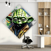 Lade das Bild in den Galerie-Viewer, Poster Bunte Cyber Figur Digital Art Raute