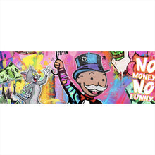 Lade das Bild in den Galerie-Viewer, Leinwandbild Bunte Monopoly Collage Pop Art Panorama