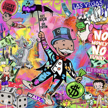 Lade das Bild in den Galerie-Viewer, Poster Bunte Monopoly Collage Pop Art Quadrat