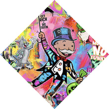 Lade das Bild in den Galerie-Viewer, Poster Bunte Monopoly Collage Pop Art Raute