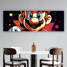 Lade das Bild in den Galerie-Viewer, Poster Bunter Superheld in Aktion Panorama