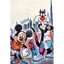 Lade das Bild in den Galerie-Viewer, Poster Pop Art Shopping in Dubai Hochformat