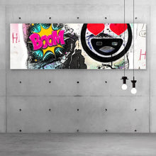 Lade das Bild in den Galerie-Viewer, Acrylglasbild Buntes Schädelgraffiti Panorama
