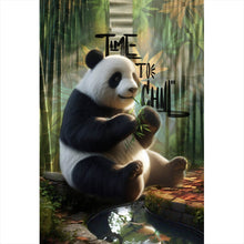 Lade das Bild in den Galerie-Viewer, Aluminiumbild Pandabär Time to chill Hochformat