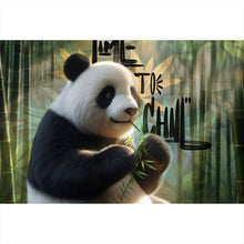 Lade das Bild in den Galerie-Viewer, Poster Pandabär Time to chill Querformat