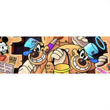 Lade das Bild in den Galerie-Viewer, Leinwandbild Collage Comicfiguren Pop Art Panorama