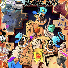 Lade das Bild in den Galerie-Viewer, Poster Collage Comicfiguren Pop Art Quadrat