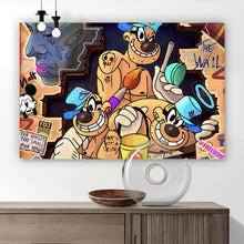 Lade das Bild in den Galerie-Viewer, Acrylglasbild Collage Comicfiguren Pop Art Querformat