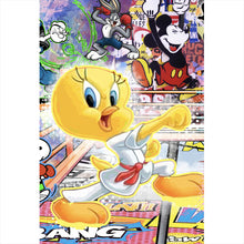 Lade das Bild in den Galerie-Viewer, Poster Collage mit bekannten Cartoon Figuren Hochformat