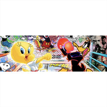 Lade das Bild in den Galerie-Viewer, Acrylglasbild Collage mit bekannten Cartoon Figuren Panorama