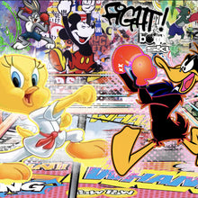 Lade das Bild in den Galerie-Viewer, Poster Collage mit bekannten Cartoon Figuren Quadrat