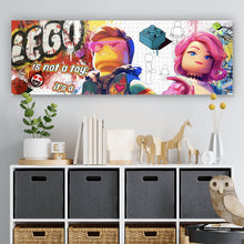 Lade das Bild in den Galerie-Viewer, Acrylglasbild Collage Spiel Bausteine Panorama